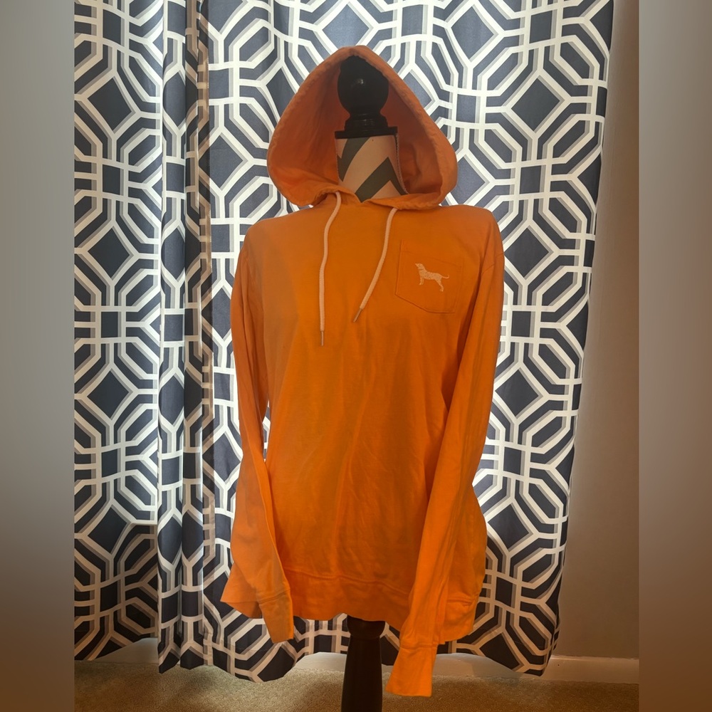 Black Dog Light Orange Logo Hoodie